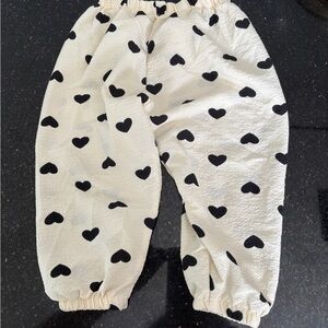 Heart Patterned Kids Bottoms